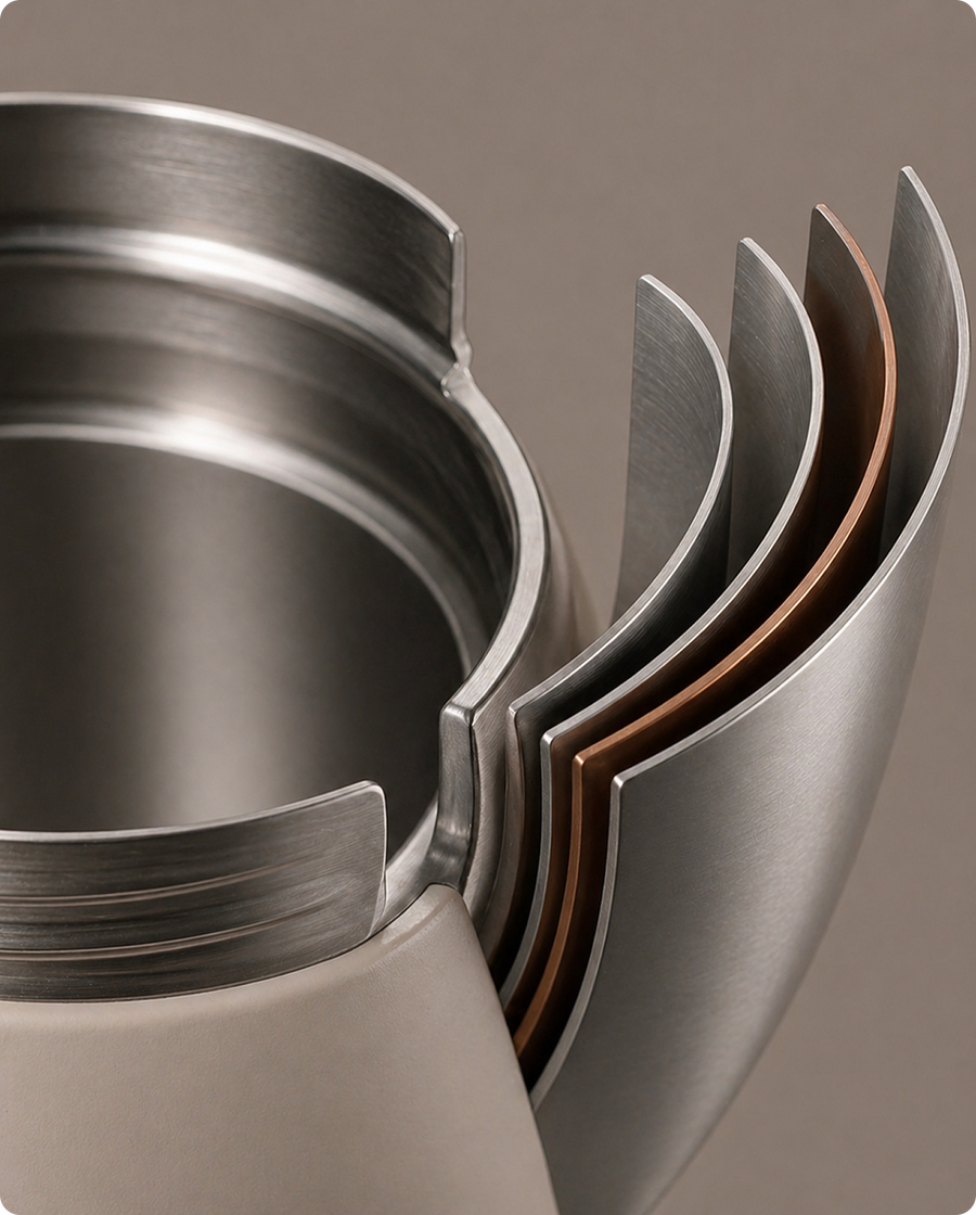 Made with medical-grade stainless steel